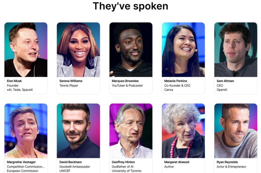Web Summit Key Speakers